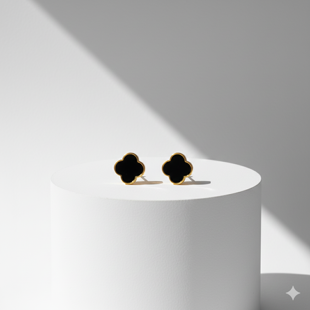 עגילי אמאיה שחורות